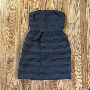 J. Crew Strapless Striped Dress
